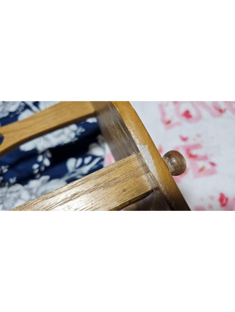 Vintage Solid Wood Oak Mid Century Magazine Book Rack Length 16 in Height 15 in - Picture 14 of 16